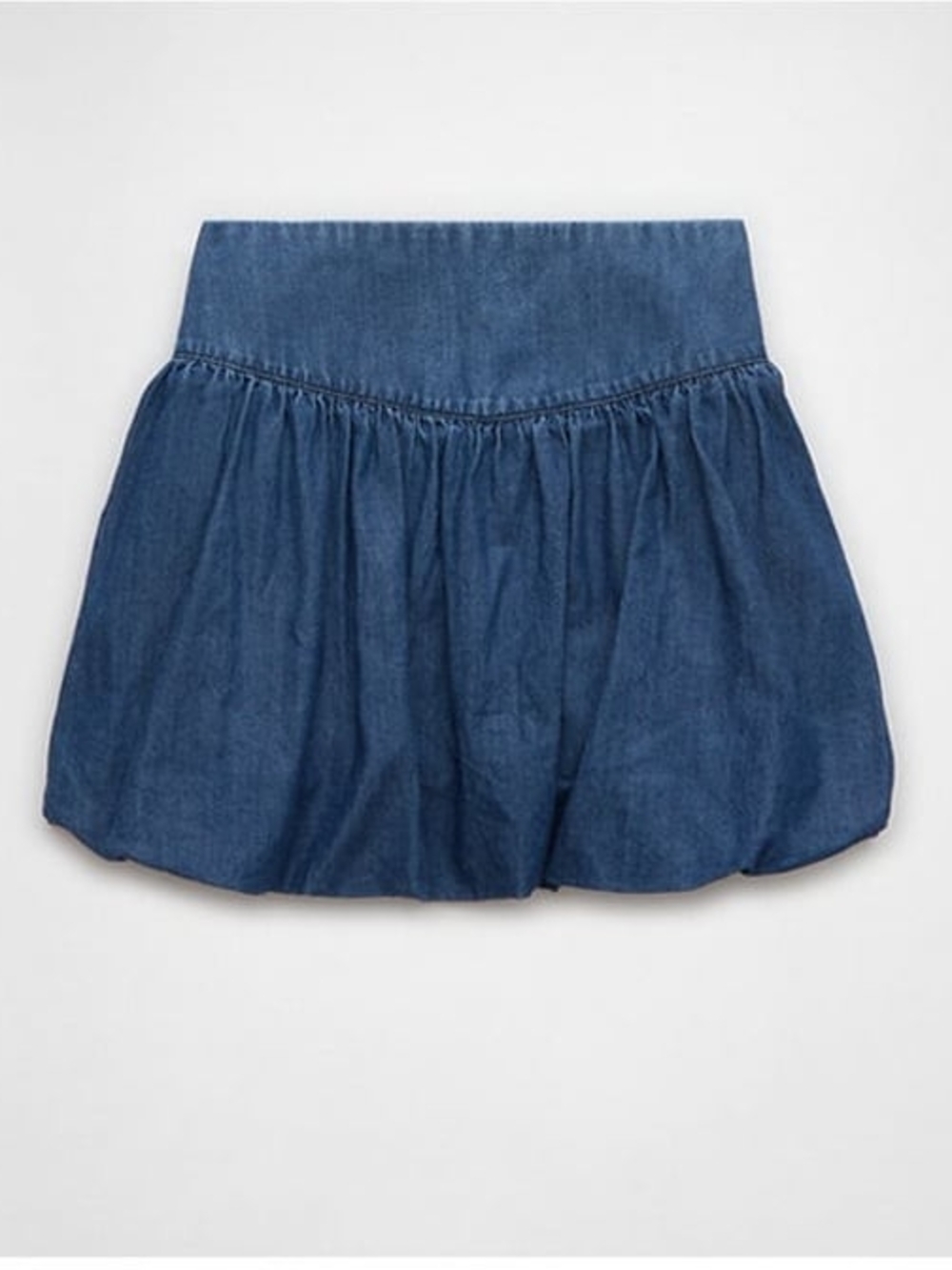 Amrrican Eagle Blue Denim Bubble Skirt